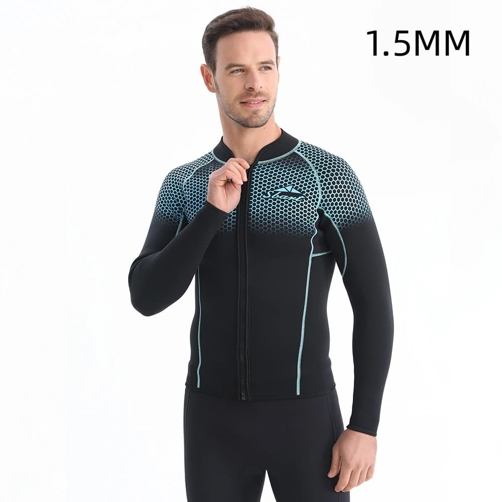 Neoprene 1.5MM Underwater Jacket for Underwater Hunt, Underwater Fishing, Swimming, Diving, Long Sleeve, Heat Maintenance, Snorkeling, Kayaking, Diving