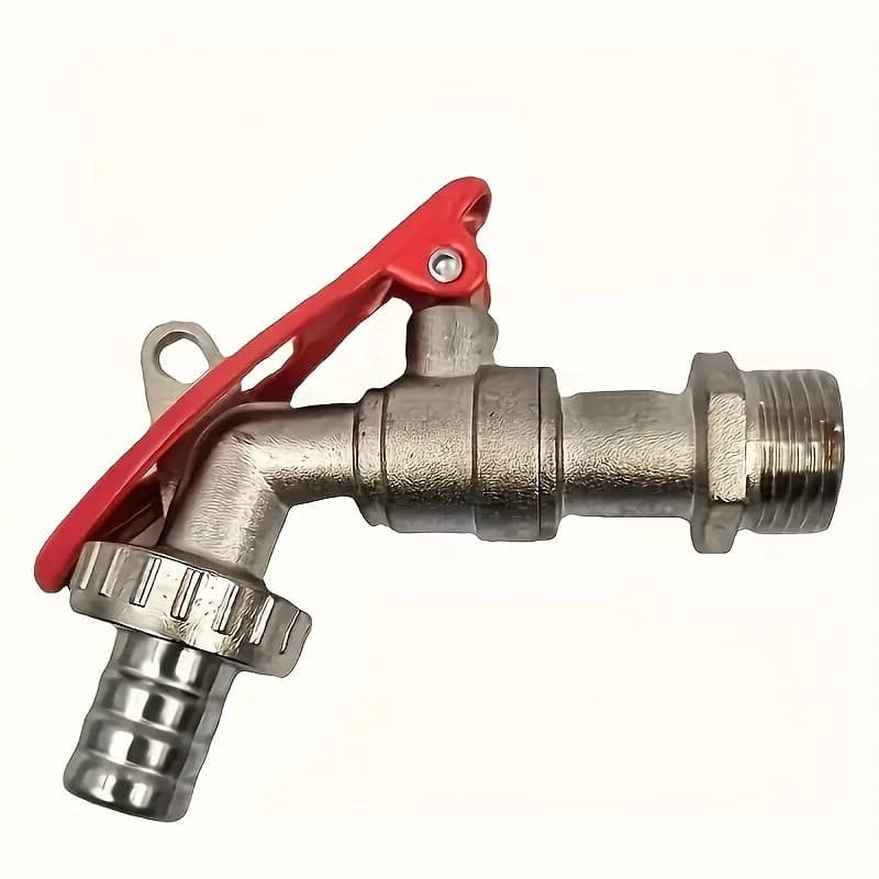 G1/2 ball tap for garden, zinc alloy, for outdoor, high flow, for irrigation of gardens, meadows, patio, house