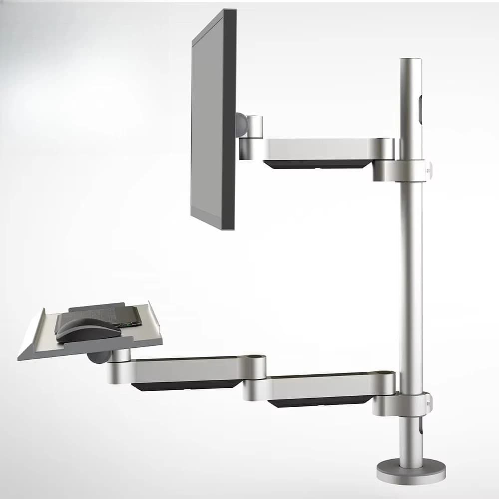 Aluminum Alloy Keyboard Support Wall Mounted, Industrial Robotic Arm, Monitor Support
