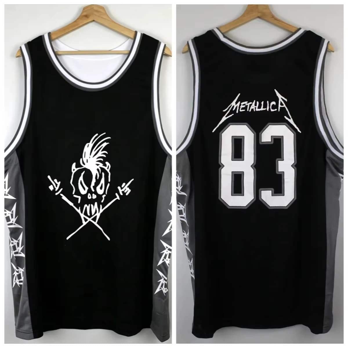 2026 Metallica Album Basketball Jersey Sleeveless Vest, Summer Men Y2k M72 Tour Rock Fashion Quick Drying Sweatshirt Singlet