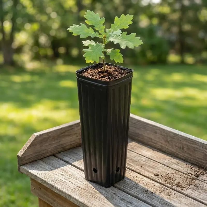 Nuovi vasi da vivaio profondi in plastica, vasi per alberi con ventilazione e drenaggio, vasi quadrati neri per la germinazione dei semi, contenitori per piante e fiori