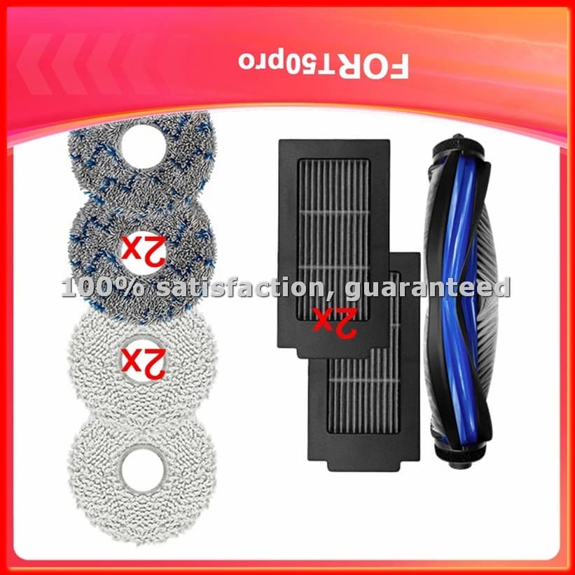 Accessories Compatible for Vacuum Cleaner T50 Pro - Set Filter and Brush Main-ABAM