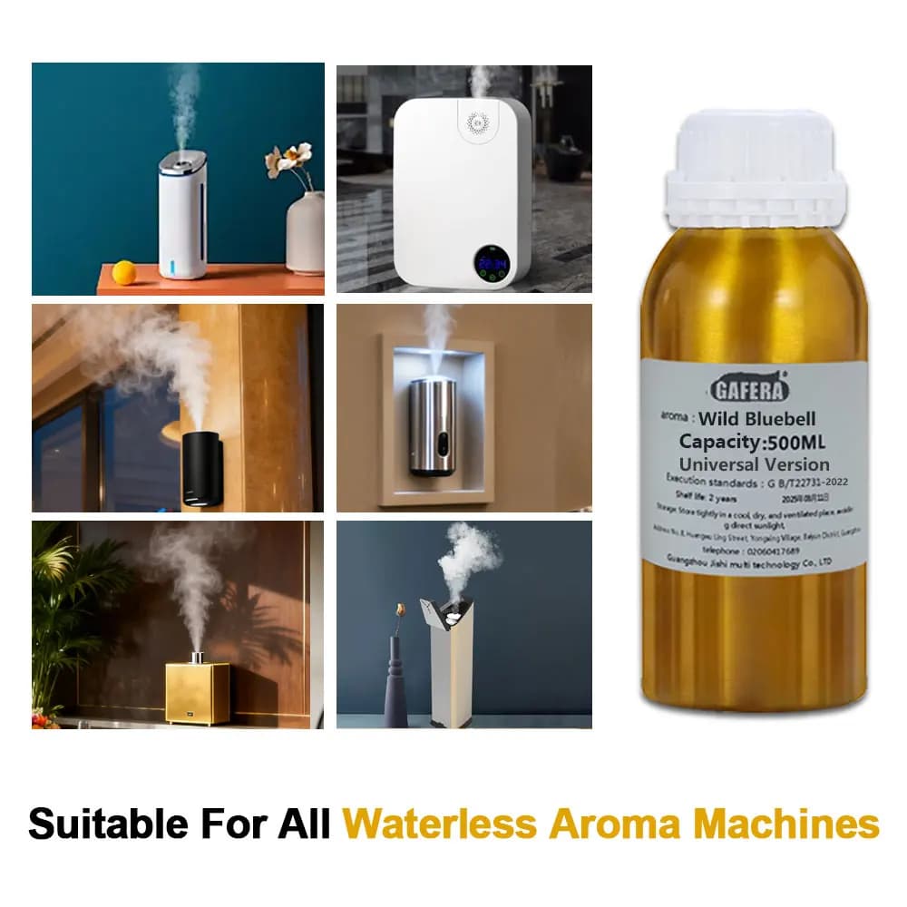 GAFERA 500ml (16.9 fl.oz) Olio Essenziale di Salvia e Sale Marino - Per Tutti i Diffusori Senza Acqua, Olio Aromaterapico di Ricambio per Diffusori di Aromi