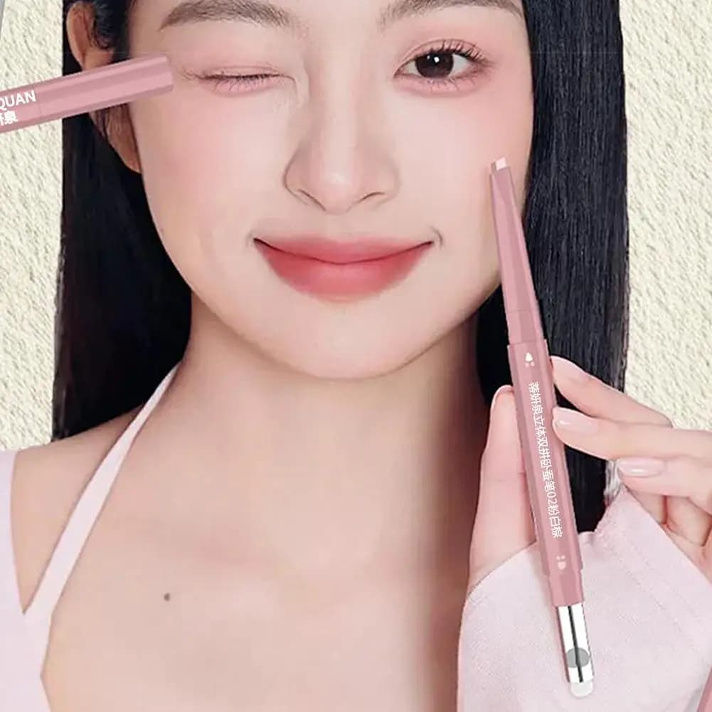 Silk pen natural eye shadow highlight stick is suitable for Korean makeup