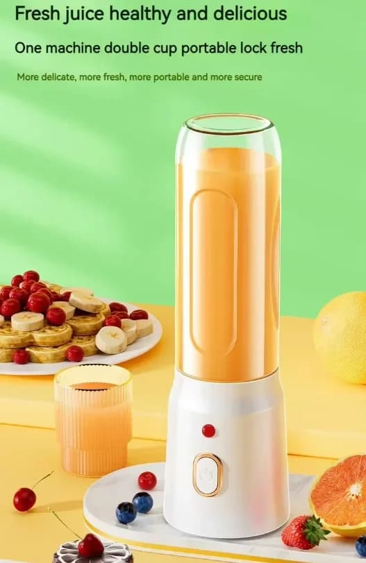 Portable Blender Juicer 450ML Mini Electric Usb Rechargeable Smoothie Blender Fresh Fruit Mixer Juicers Citru Orange Juicer Cup
