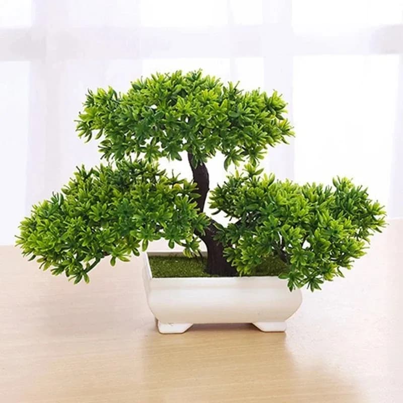 Piante artificiali Bonsai Albero simulato Piante in vaso Fiori finti Ornamenti da tavolo in vaso