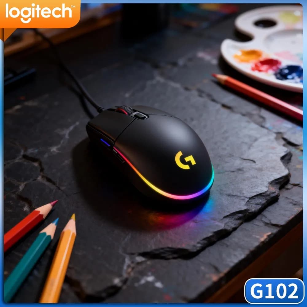 Logitech G102 Prodigy Gaming Mouse,Light Streamlined Appearance,Match Various Style Gaming Keyboard And Headset