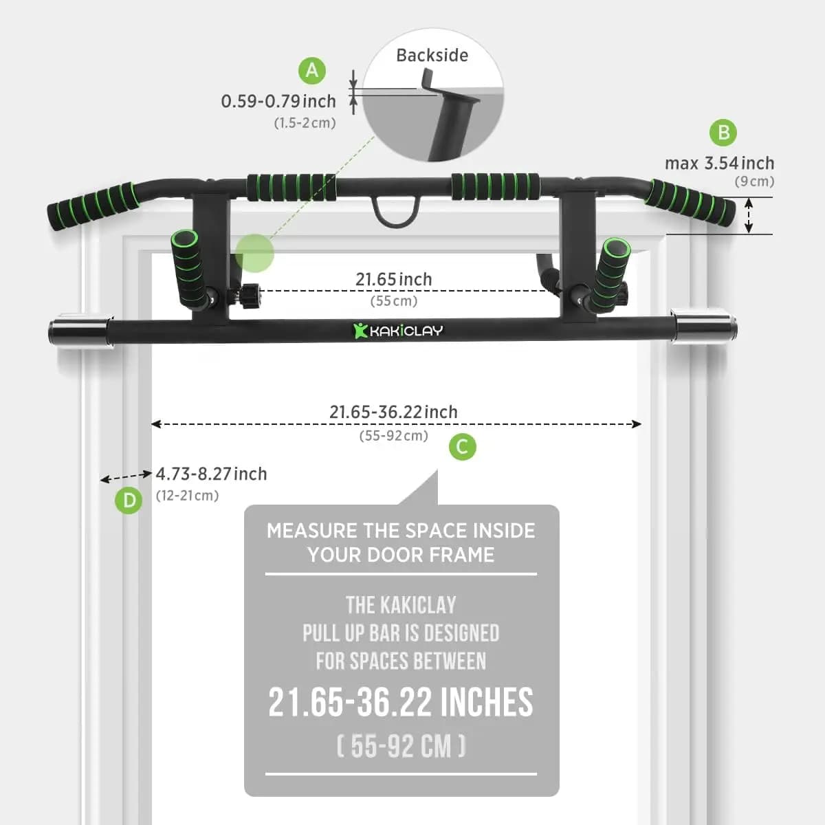 US Shipping Multi-Grip Pull Up Bar with Smart Larger Hooks 2026 Upgrade USA Patent Design Home Gym Fitness Equipment
