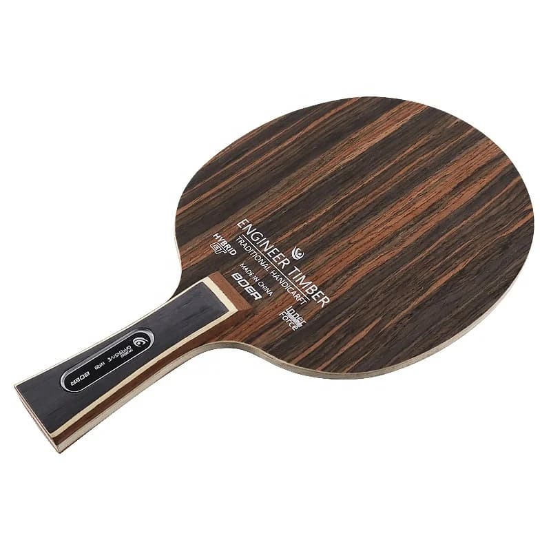 Boer Base for Ping Pong Blade in High Quality Ebony Base for 7 Layer Ping Pong Blade Bottom Plate for Ping Pong Rack Mazza