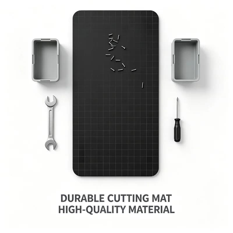 Grid Magnetic Silicone Work Mat Heat Resistant Magnet Screw Organizer Pad for Mobile Laptop Watch Electronic Disassembly Repair
