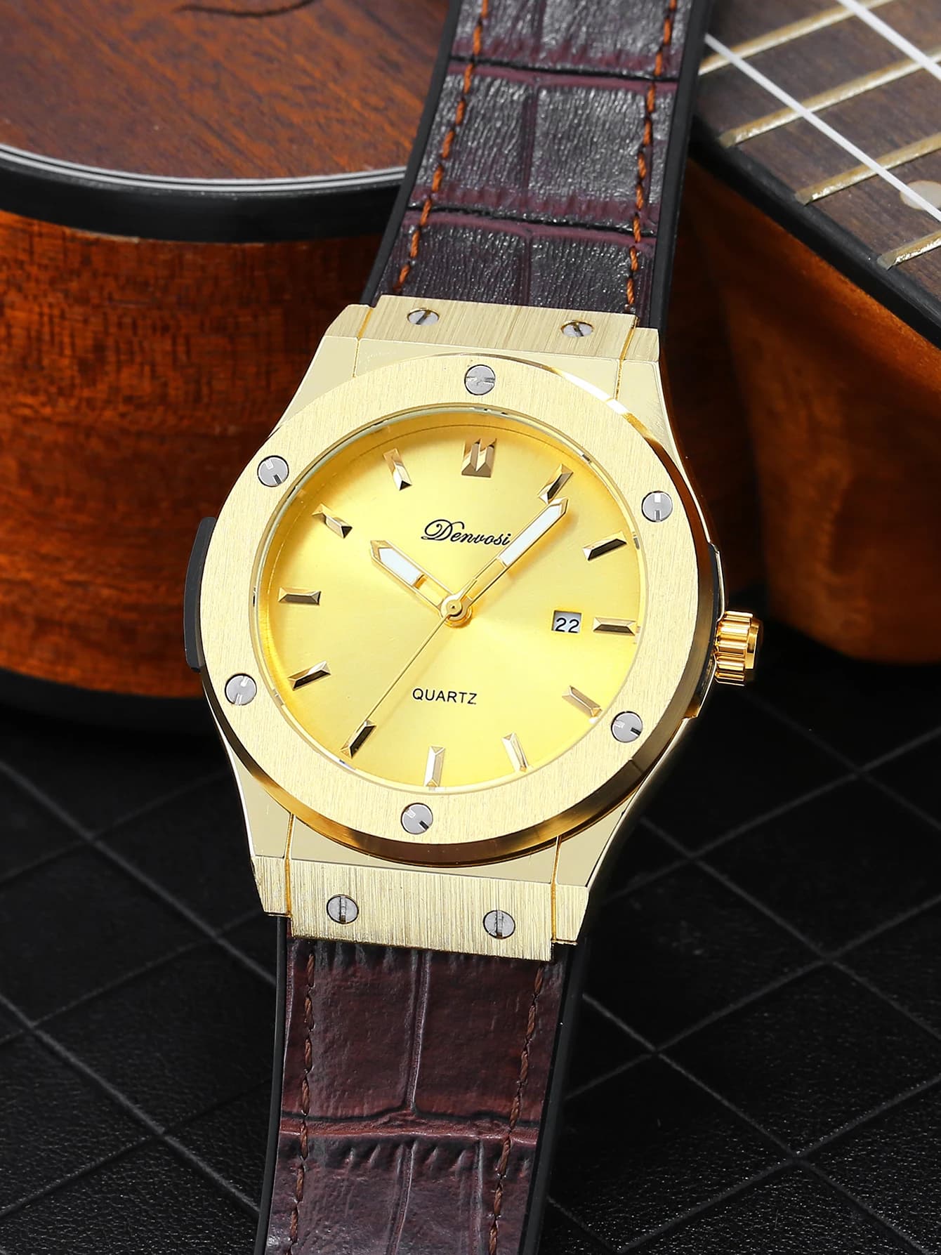 Orologio da uomo alla moda - Cinturino in pelle, quadrante minimalista, regalo pensato per professionisti del settore e appassionati di moda