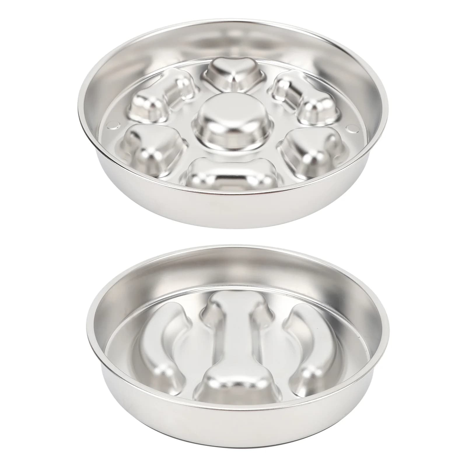 Pet Slow Feeder Food Bowl 304 Stainless Steel Anti Slip Large Capacity Dog Food Slow Feeding Bowl for Small Medium Large Pets