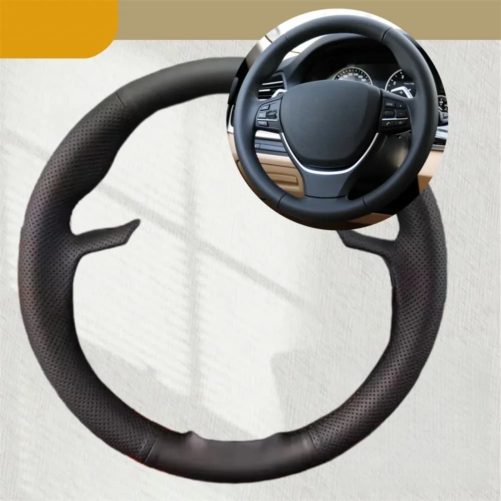 Coprivolante per auto per BMW F10 520i 528i 730Li 740Li 750Li Accessori per auto in pelle artificiale antiscivolo Volante