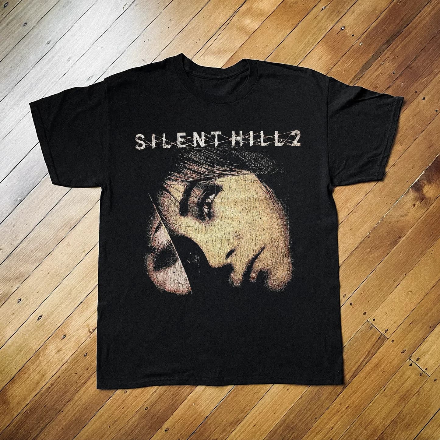 Plus Size Summer Women's Vintage Silent Hill 2 T-Shirt Cotton Breathable Stylish Versatile Street Style Oversized