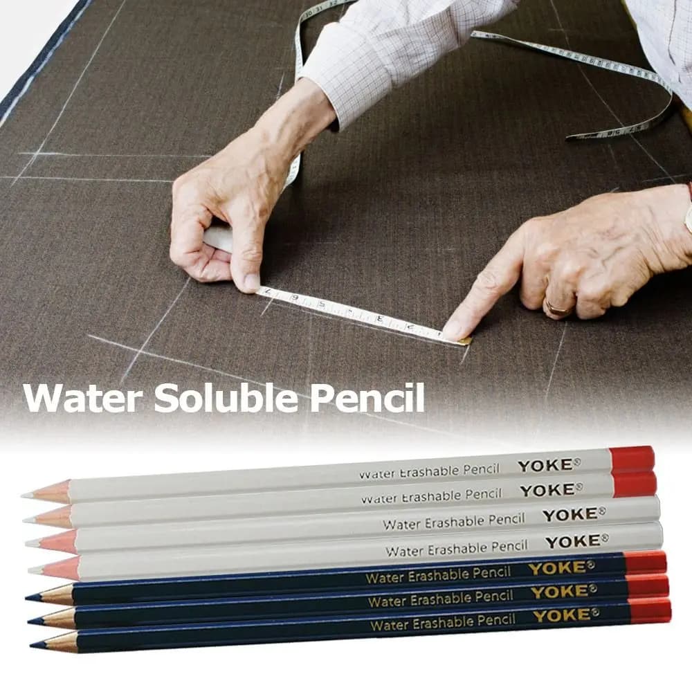 12 pezzi pennarello bianco/blu matita solubile in acqua strumenti per cucire trapuntati da sarto sartoria tessuto arte cucito abbigliamento penna