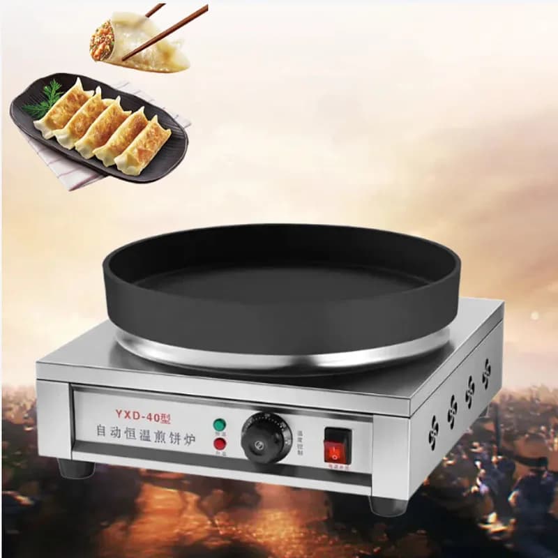 Commercial Electric Machine for Frying Baozi and Jiaozi, Plate for Preparing Fried Chinese Ravioli