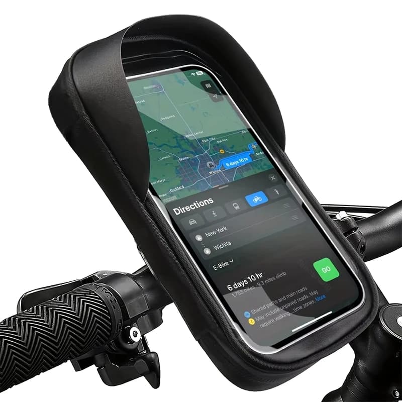 Motorcycle Bike Phone Holder Bag Touch Screen Waterproof Cycling Handlebar Pouch 360° Rotatable Mount For iPhone Xiaomi GPS Case