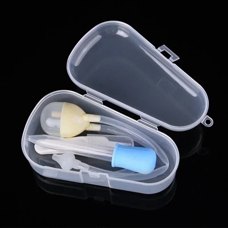 Newborn Baby 3pcs/box Safety Nose Cleaner Kids Vacuum Suction Nasal Aspirator Set Infants Medicine Dropper Accessories Baby Care