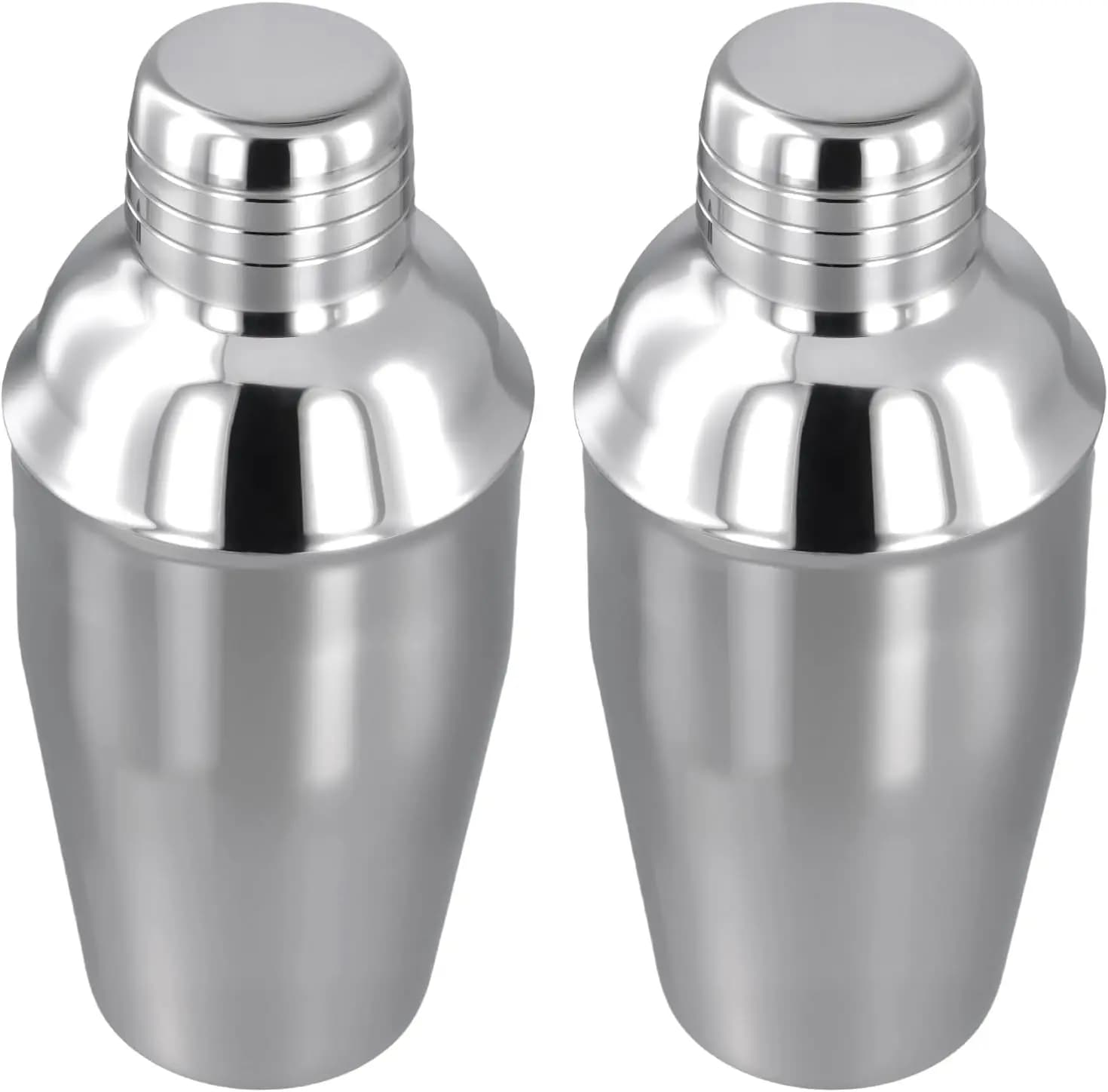 Set da Cocktail in Acciaio Inossidabile da 6 Pezzi con Guarnizione Antigoccia e Colino Integrato per Bar Domestici e Feste