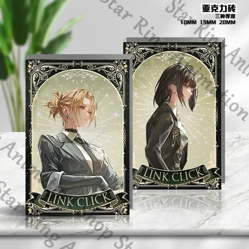 Link Fare clic su Lucas Charles Qiao Ling vena Anime Acrilico Mattoni in piedi Bordo ad alta trasmittanza Cospaly Cartoon Decorare Desktop