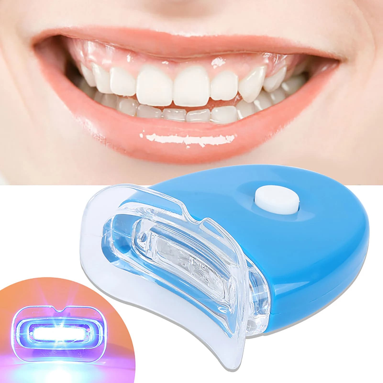 Acceleratore per sbiancamento dei denti Luce Bellezza Salute Nessuna sensibilità Strumento per denti luminosi per donne Uomini Trattamento dentale