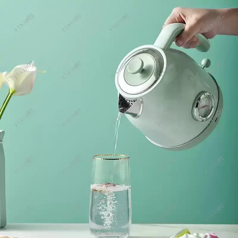 304 Stainless Steel Vintage Style Electric Kettle without Plastic DK463