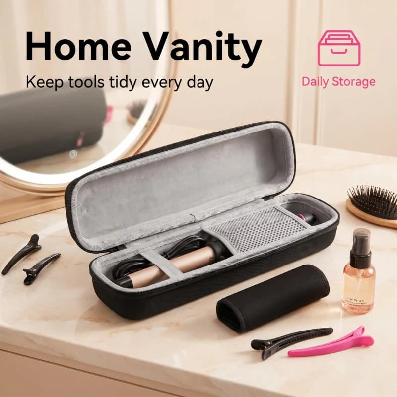 Portable Heat Resistant Storage Bag for Hair Straightener Curling Iron Rollers Travel Case Organizer Pouch for Hot Tools