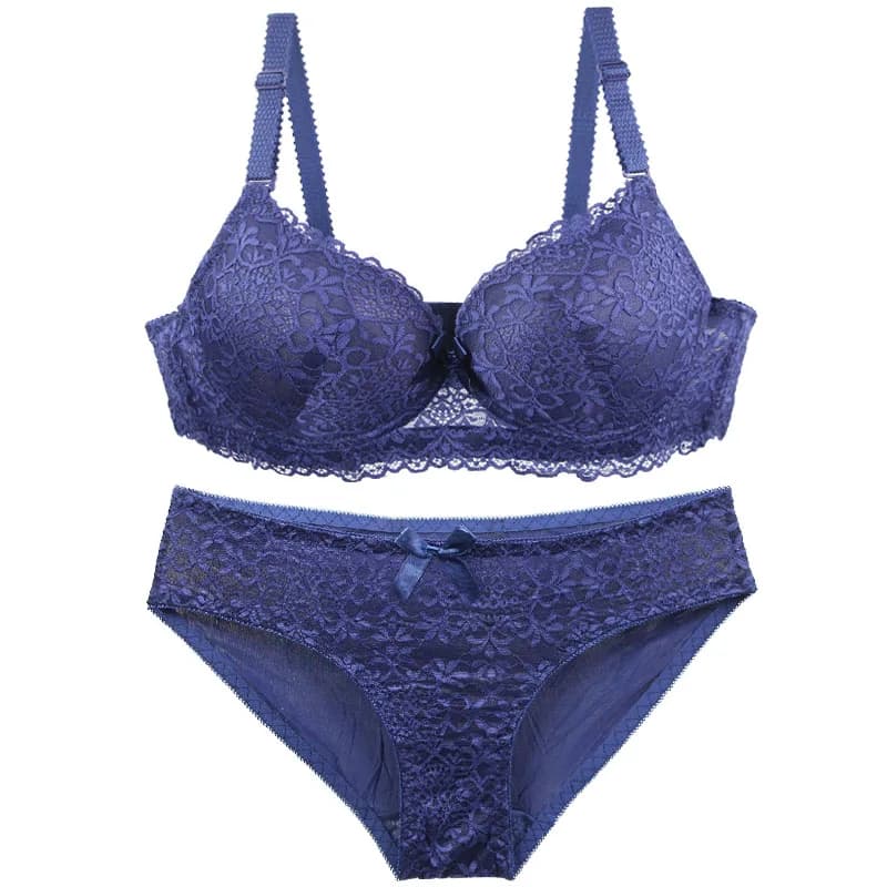 2025 Nuovo set di reggiseni floreali sexy 34/75 36/80 38/85 40/90 42/95 44/100 BC Cup intimo push up fiocco lingerie