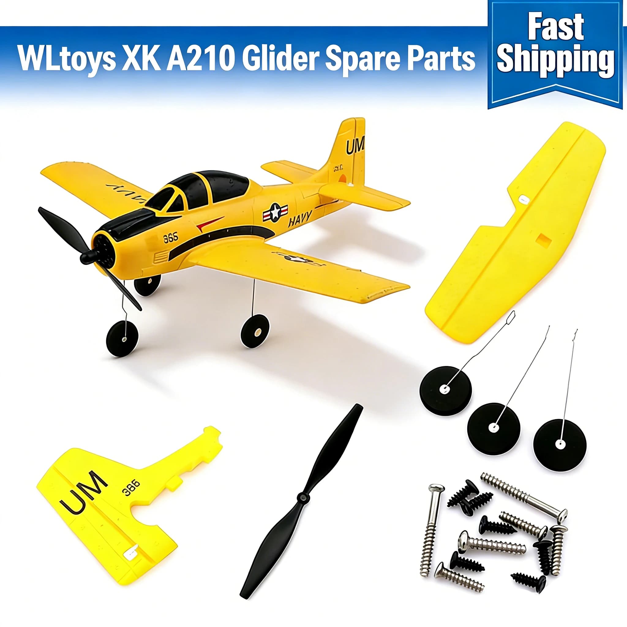 Parti di Ricambio per Drone RC Wltoys XK A210 T28: Motore, Ingranaggi, Pale, Telecomando, Scheda Principale, Viti, Accessori per Motori di Droni