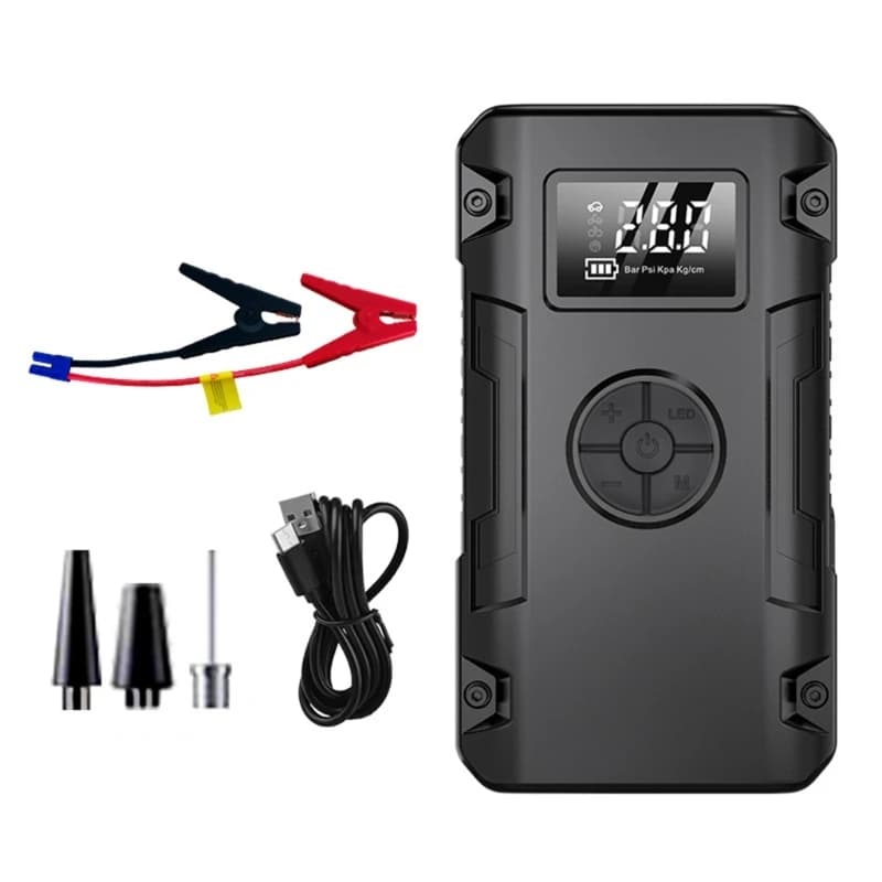 Emergenze Power Source Motorbike Auto Air Compressor & Tyre Splator con monitoraggio della pressione per esperienza guida