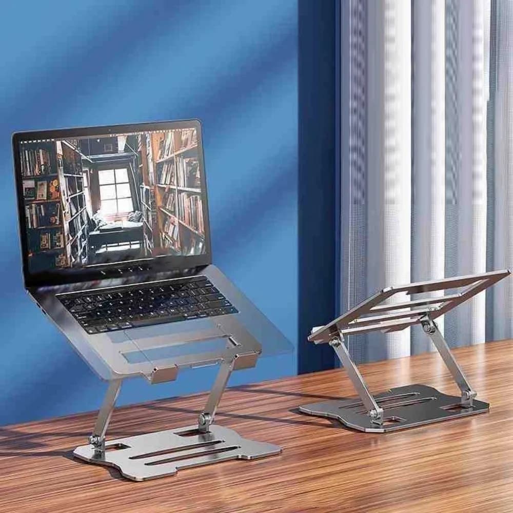 360 ° Supporto Girevole per Tablet e Laptop, Regolabile Multi-Angolo, in Metallo con Dissipazione del Calore