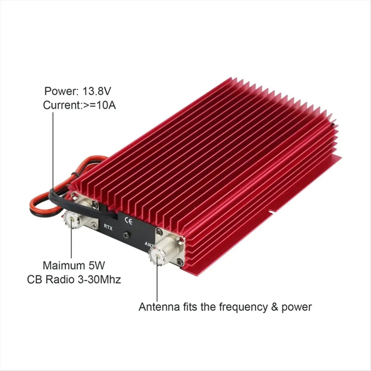 -300 Amplificatore 3-30 MHz 100 W FM 120 W AM 150 W SSB Walkie Talkie CB Radio Mini-Formato Amplificatore di potenza a lungo raggio