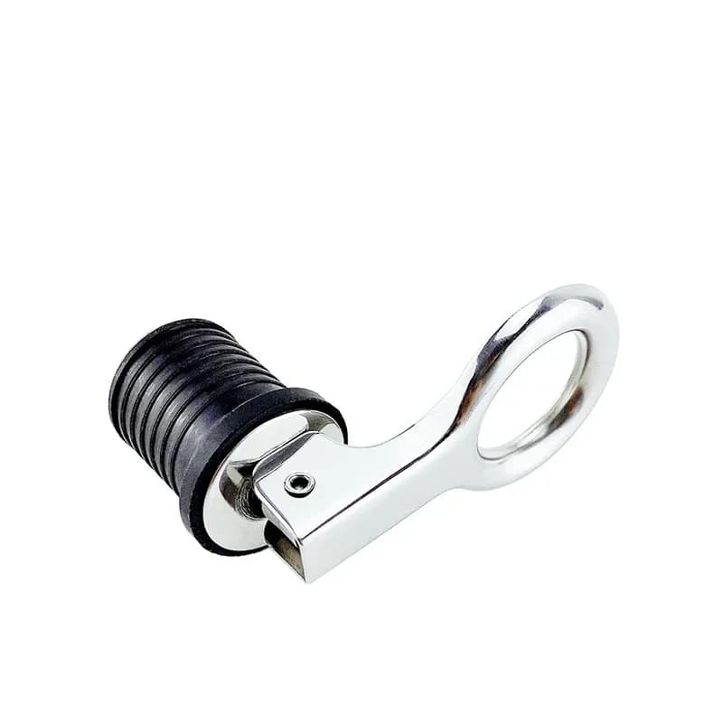 Acciaio inossidabile 304 maniglia tappo di scarico in gomma Snap stretto stile di vibrazione scafo sentina specchio di mare barca marina Yacht per foro 25/32mm