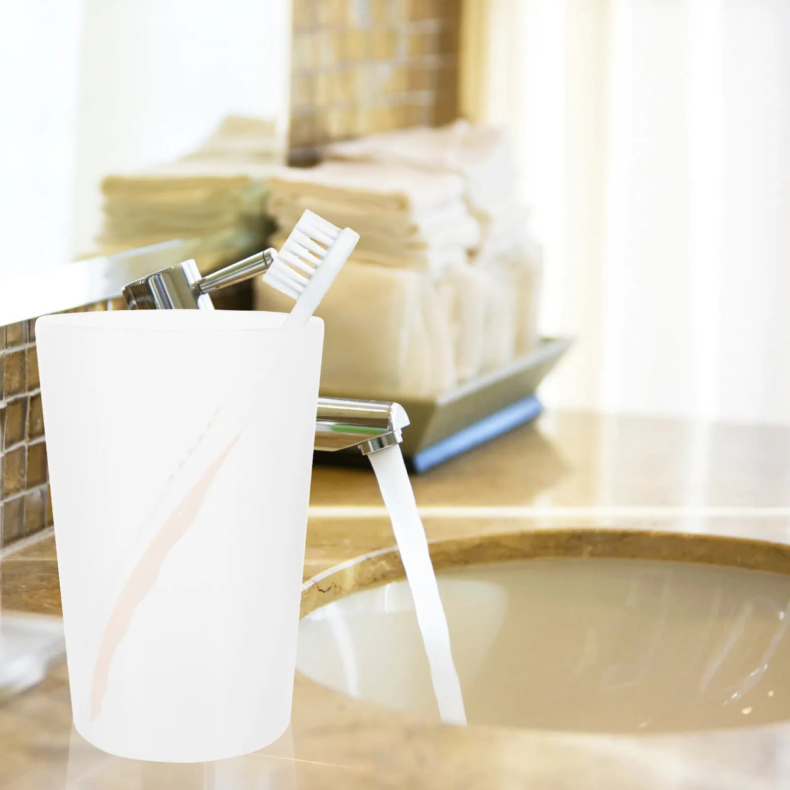 Set di 10 Bicchieri Riutilizzabili per Spazzolini, Contenitori Multiuso in Plastica per Bagno, Porta Dentifricio, Bicchieri da Viaggio per Collutorio