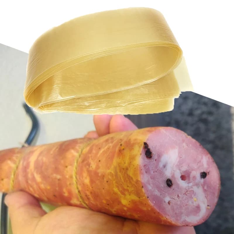 10 Pieces of Buddy in Collagen Width 75mm for Sausage, BBQ, Salami Preparation, Smoked Sausage, Picnic, Outdoor Kitchen Tools
