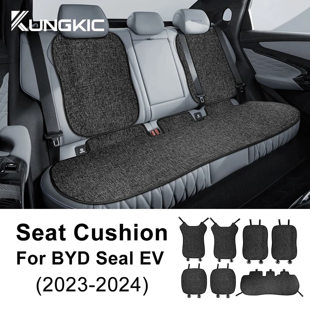 For BYD Seal EV 2023-2024 Breathable Linen Four Seasons Car Seat Bearing Protect Mat Seat Accessories