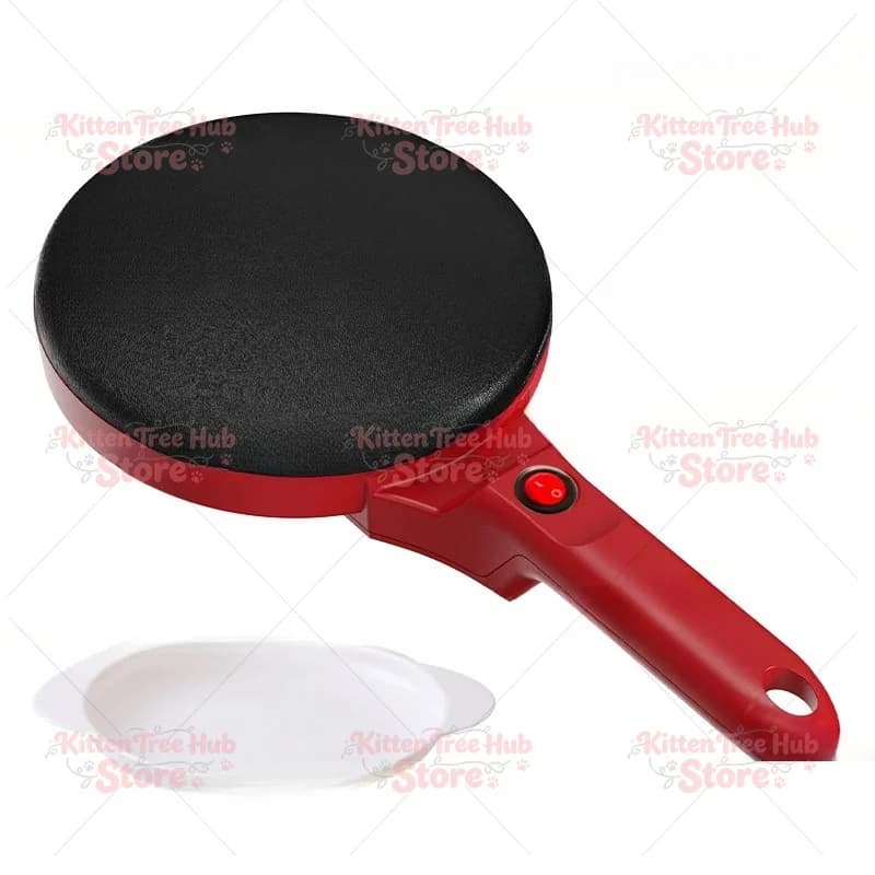 Energy-saving electric crepe machine Non-slip handle Evenly heating pancake baking pan Home hotel cake frying pan cooking