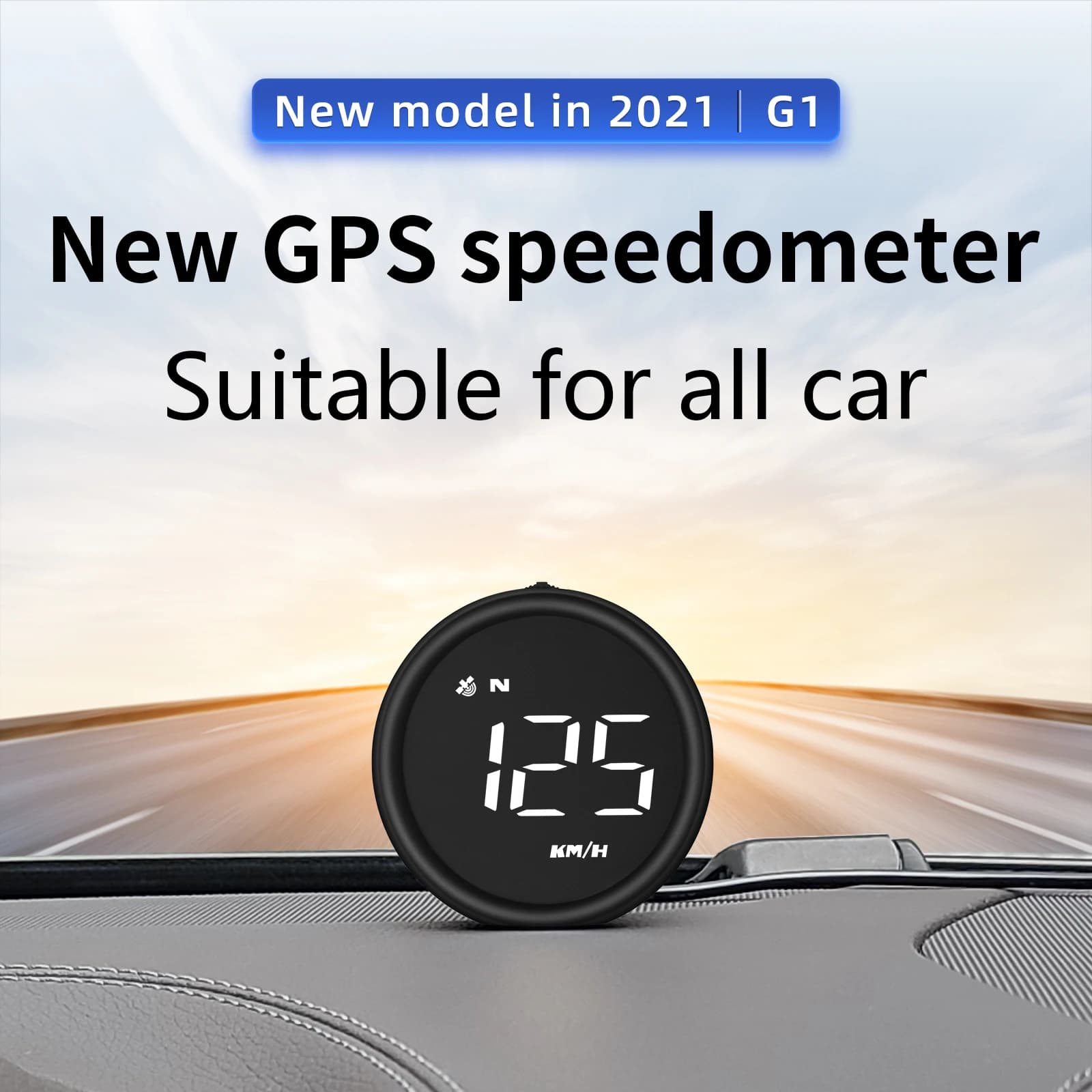 HUD G1 Gps tachimetro Gauge LCD digitale Computer di bordo GPS per auto Heads up Display bussola proiettore Inclinometro per tutte le auto