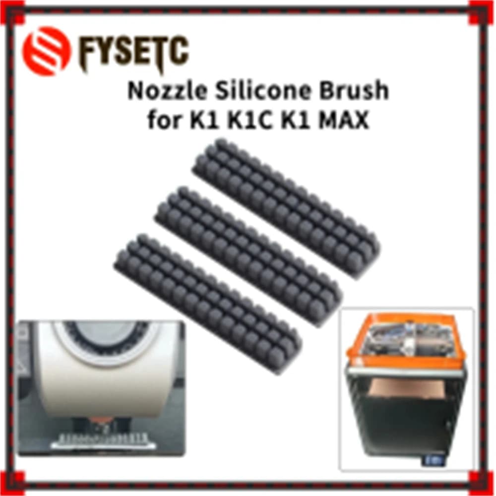 Spazzola in Silicone per Ugelli Creality K1 K1C K1MAX, Strumento di Pulizia Ugelli per Stampanti 3D Serie K1