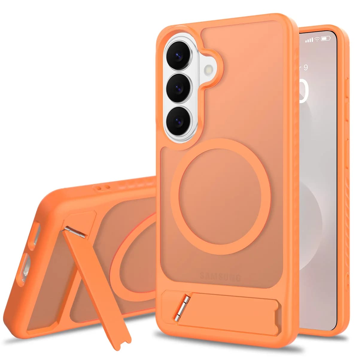 Magnetic phone case with 45 degree rotating bracket for Samsung S26 Ultra S25 Plus S24 S23 S25 FE for Magsafe Stand Cover