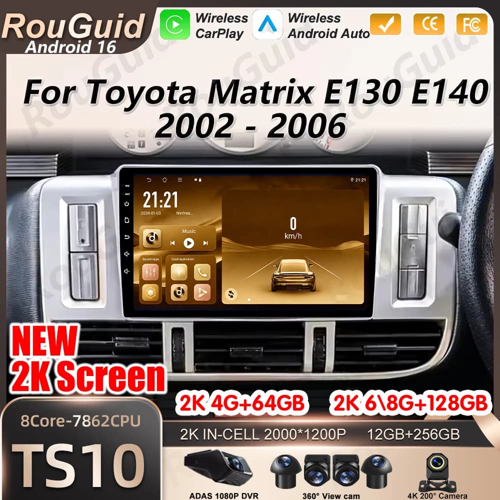 Autoradio Carplay per Nissan X-Trail X Trail 1 T30 2000 2001 2002 2008 2009 Lettore Multimediale Schermo Android Navigazione GPS