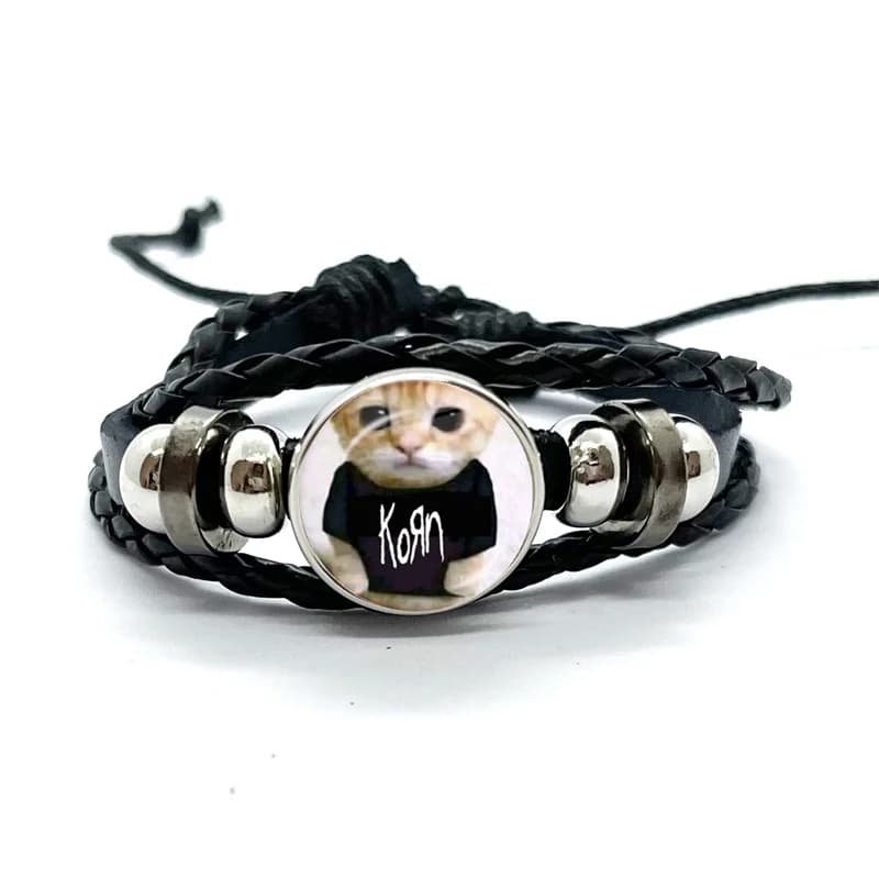 Hip Hop Korn Music Rock Band Punk Band Bracelets Art Multilayer Braided Bracelets Bangles Handmade Jewelry Gifts