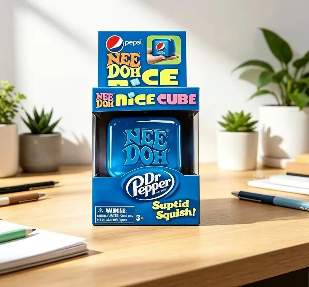 Pep si Blind Box Nice Cube Giocattolo Sensoriale Morbido Antistress da Scrivania
