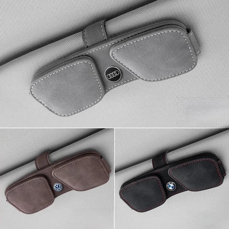 Car Sun Visor Eyeglasses Clip Multifunctional Card Ticket Storage Eyeglasses Case Creative No Damage Installation Organizer