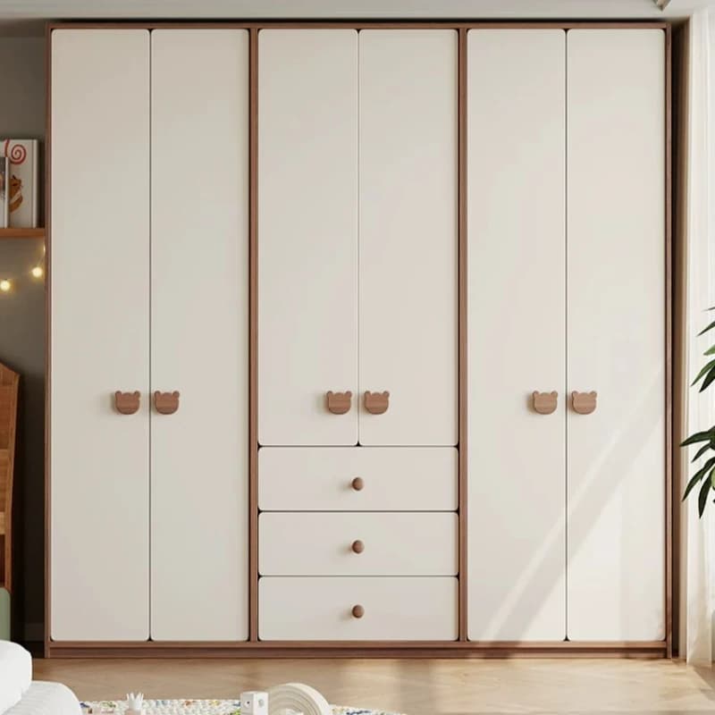 Bookcase Tall Wardrobe Organizer Fluted Drawers Narrow Wardrobe Door Petite Armadio Camera Da Letto Kid Bedroom Furniture