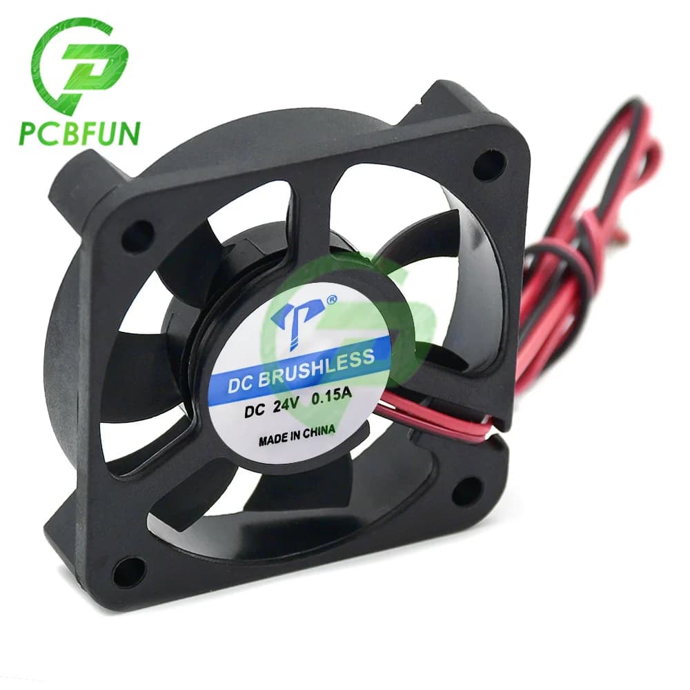 DC5010 micro ventola di raffreddamento cuscinetto olio a due fili 5 cm purificatore luce per auto ventilatore industriale per batteria caricabatteria per auto inverter umidificatore