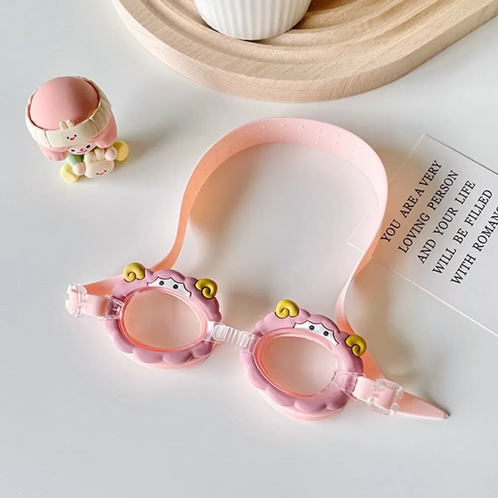 Cartoon HD Summer Kids Swimming Goggles Waterproof Anti Fog Swim Eyewear Adjustable Diving Children's Goggles