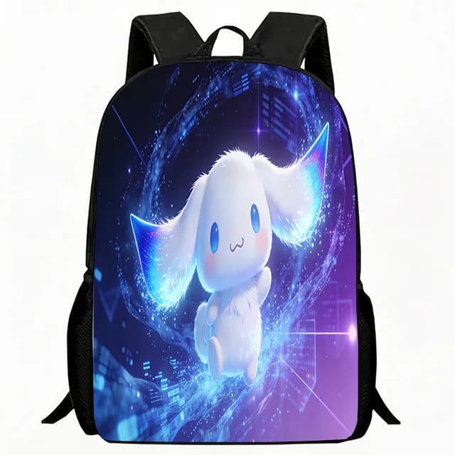 Borsa per bambini Zaino con stampa Galaxy Sparkle Puppy Borsa da scuola leggera per bambini Tracolla regolabile traspirante Borsa da scuola in poliestere resistente