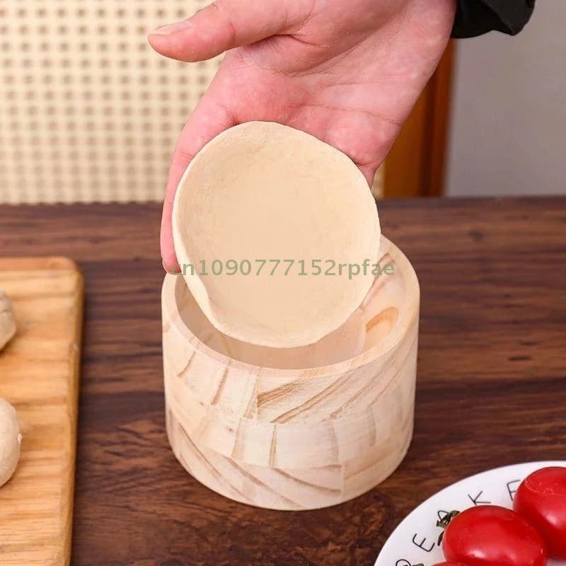 Strumento per pressa per gnocchi in legno - Stampo manuale per avvolgere la pasta e dispositivo per rotolare le torte a mano con palline per una preparazione rapida della pelle delle torte