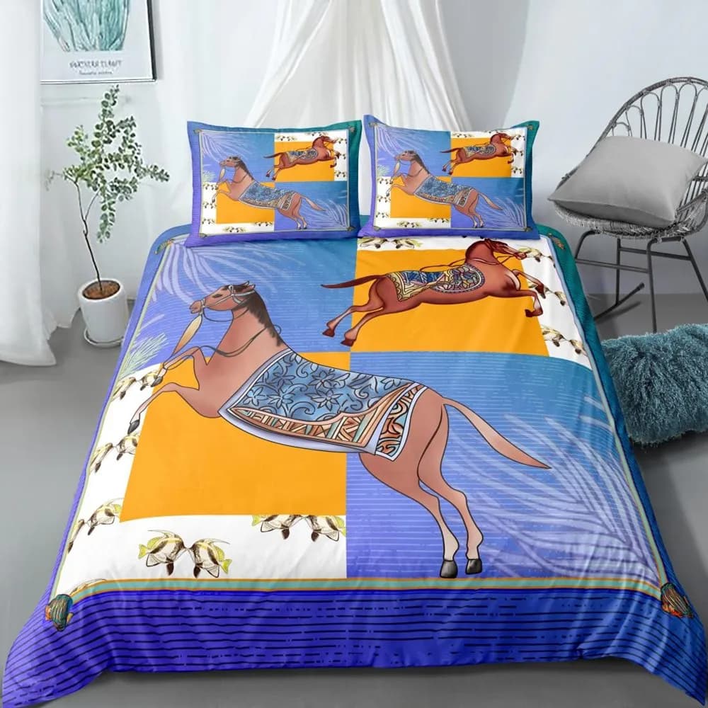 Set copripiumino costellazione Aries Galaxy Theme 2/3 pezzi Set biancheria da letto doppia Copripiumino in poliestere king size per amante della costellazione